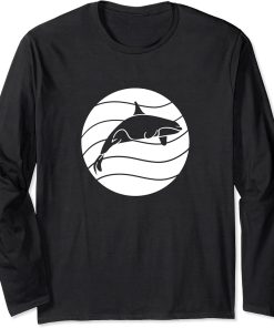 Orca Vintage Whale Sea Creatures Killer Whale Sword Whale Long Sleeve T-Shirt